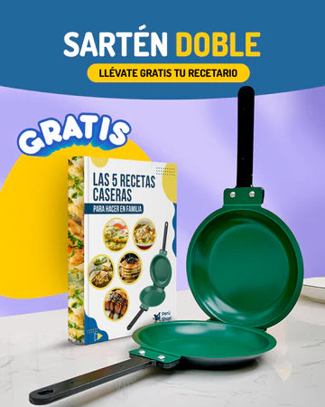 DualGlide™ Sartén antiadherente de doble cara