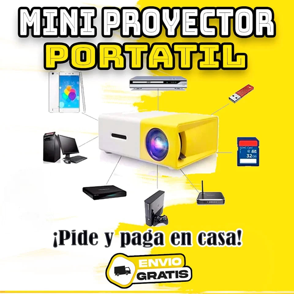 Mini Proyector LED Portátil